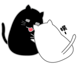 My life is black and white cat2 sticker #11009606