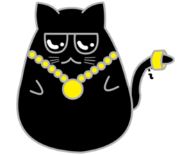 My life is black and white cat2 sticker #11009607