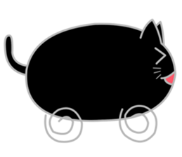 My life is black and white cat2 sticker #11009611