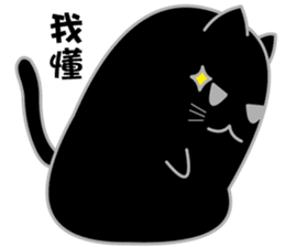 My life is black and white cat2 sticker #11009621