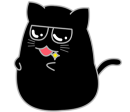 My life is black and white cat2 sticker #11009622