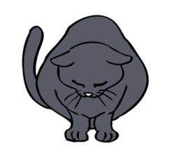 Cat walking. sticker #11009796