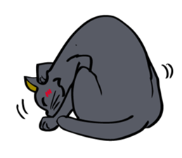 Cat walking. sticker #11009797