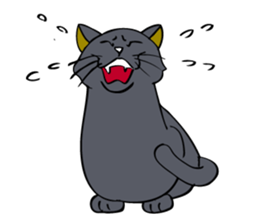 Cat walking. sticker #11009799