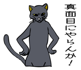 Cat walking. sticker #11009806