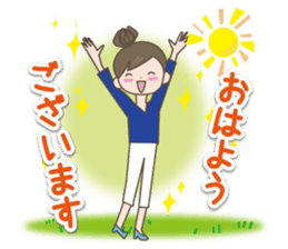 Girl's spring and early summer sticker #11010384