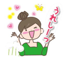 Girl's spring and early summer sticker #11010387