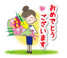 Girl's spring and early summer sticker #11010395