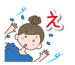 Girl's spring and early summer sticker #11010404