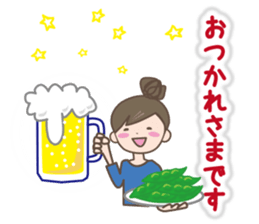 Girl's spring and early summer sticker #11010410