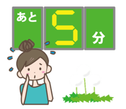 Girl's spring and early summer sticker #11010415