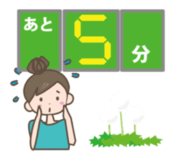 Girl's spring and early summer sticker #11010415