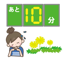 Girl's spring and early summer sticker #11010416