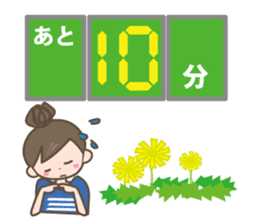 Girl's spring and early summer sticker #11010416