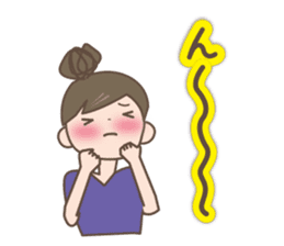 Girl's spring and early summer sticker #11010419