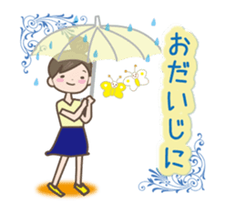 Girl's spring and early summer sticker #11010422