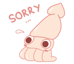 Funny and Fat Squid sticker #11010517
