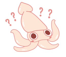 Funny and Fat Squid sticker #11010519