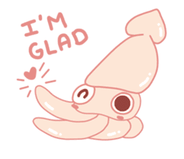 Funny and Fat Squid sticker #11010520