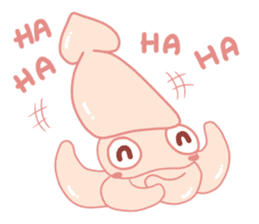 Funny and Fat Squid sticker #11010522