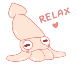 Funny and Fat Squid sticker #11010523