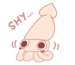 Funny and Fat Squid sticker #11010541