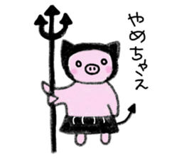 Hula oink Girl vol.2 Black skirt ver. sticker #11010557