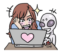 AsB - 115 My Best Friend It Alien sticker #11011076