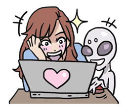 AsB - 115 My Best Friend It Alien sticker #11011076