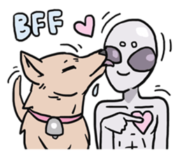 AsB - 115 My Best Friend It Alien sticker #11011082