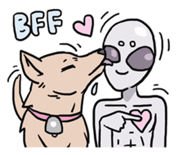 AsB - 115 My Best Friend It Alien sticker #11011082