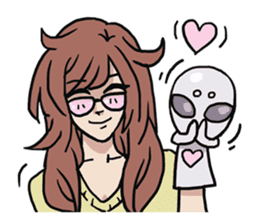 AsB - 115 My Best Friend It Alien sticker #11011100