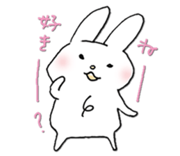 Love Love Chest hair rabbit sticker #11011816