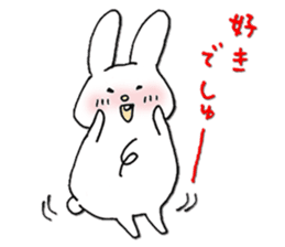 Love Love Chest hair rabbit sticker #11011817