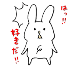 Love Love Chest hair rabbit sticker #11011820