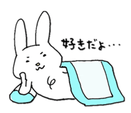 Love Love Chest hair rabbit sticker #11011823