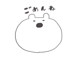 bear-single color-3 sticker #11012170