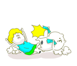 He tears off a sleeve. sticker #11013065