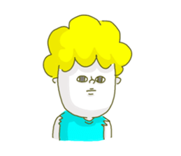 He tears off a sleeve. sticker #11013091