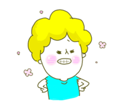 He tears off a sleeve. sticker #11013093