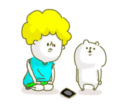 He tears off a sleeve. sticker #11013100