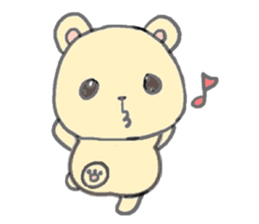 honey yellow bear sticker sticker #11013225