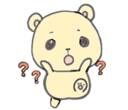 honey yellow bear sticker sticker #11013230