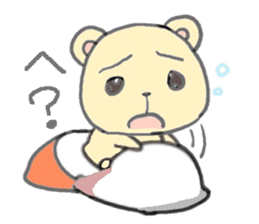 honey yellow bear sticker sticker #11013231