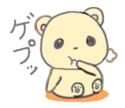 honey yellow bear sticker sticker #11013247