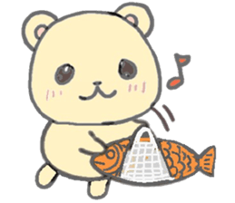 honey yellow bear sticker sticker #11013253