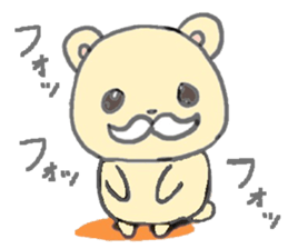 honey yellow bear sticker sticker #11013255