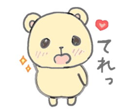 honey yellow bear sticker sticker #11013256