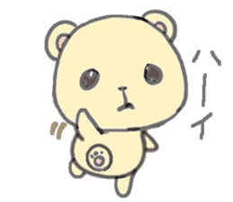 honey yellow bear sticker sticker #11013260
