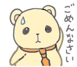 honey yellow bear sticker sticker #11013262